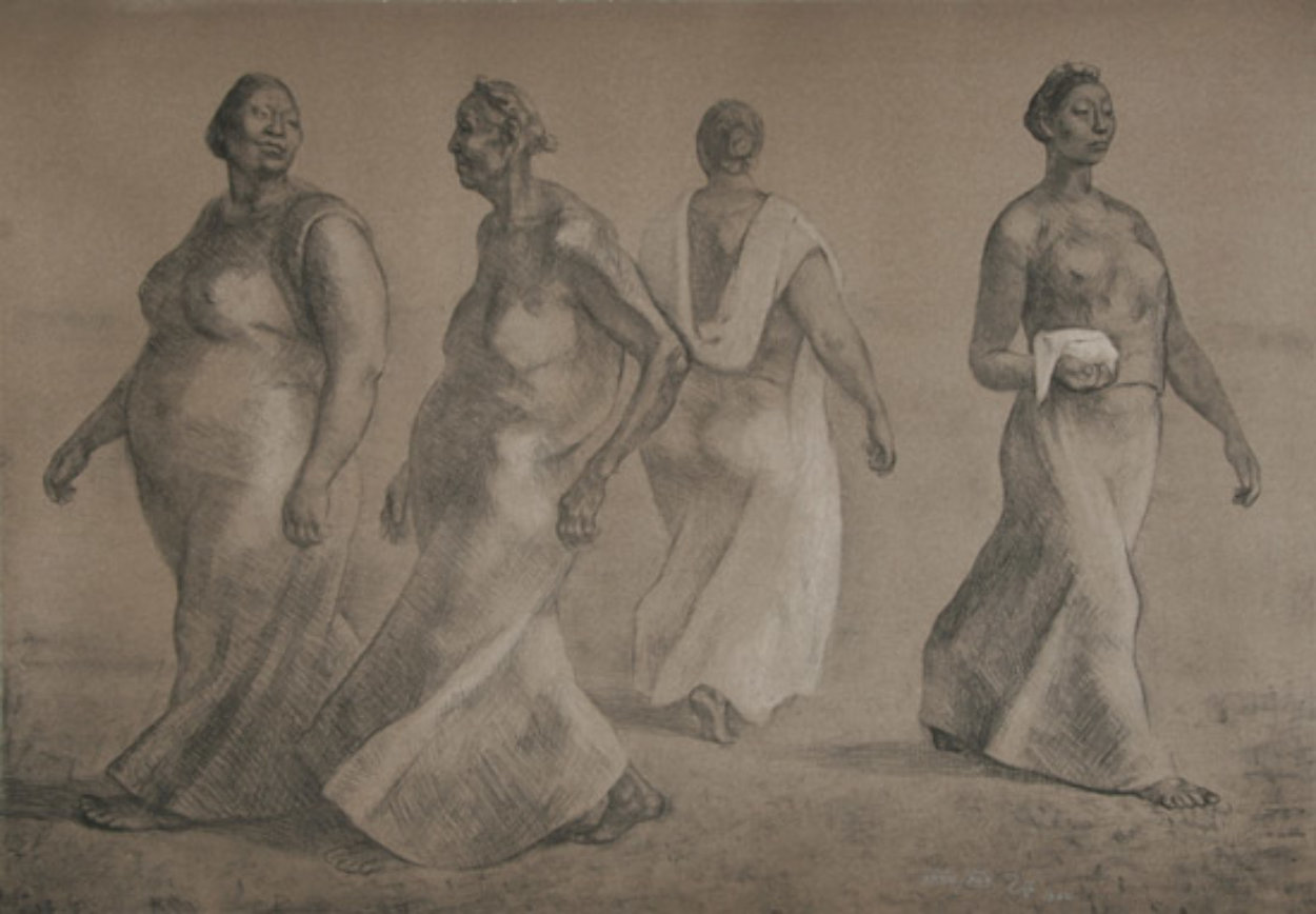 Mujeres Caminando II 1982 Limited Edition Print by Francisco Zuniga