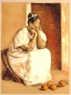 Women From Yucatan With Oranges 1973 Limited Edition Print by Francisco Zuniga - 0