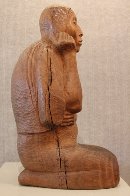 Mujer Sentada Unique Wood Sculpture 15 in (rare Museum Piece) Sculpture by Francisco Zuniga - 9 Mujer Sentada Unique Wood Sculpture 15 in (rare Museum Piece) Sculpture by Francisco Zuniga - 9