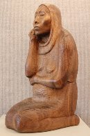 Mujer Sentada Unique Wood Sculpture 15 in (rare Museum Piece) Sculpture by Francisco Zuniga - 3 Mujer Sentada Unique Wood Sculpture 15 in (rare Museum Piece) Sculpture by Francisco Zuniga - 3