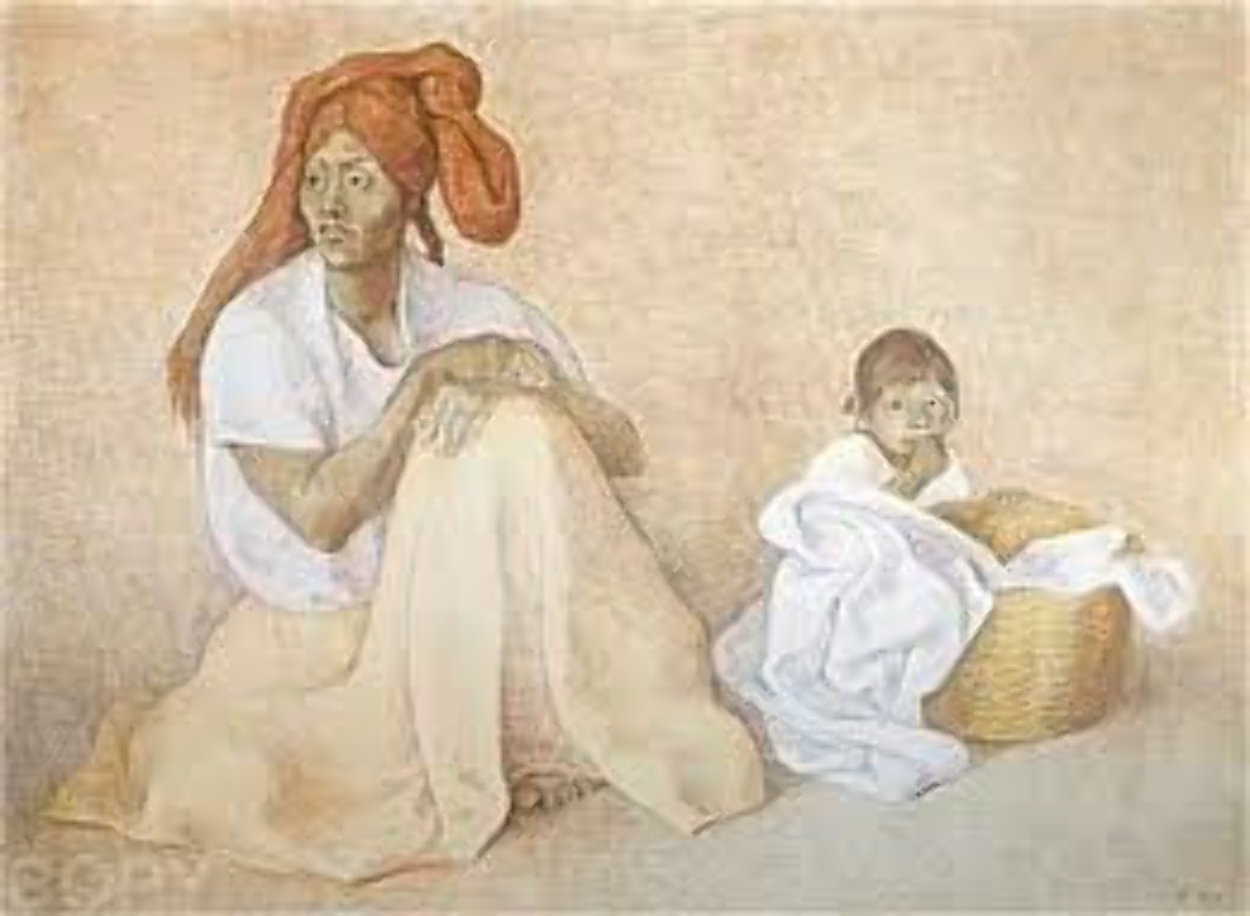 Mujer En El Mercado, II (Woman in the Market) 1983 Limited Edition Print by Francisco Zuniga Mujer En El Mercado, II (Woman in the Market) 1983 Limited Edition Print by Francisco Zuniga
