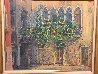 Untitled (Gothic Windows) 1990 39x46 Huge Original Painting by Bruno Zupan - 1