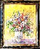 Bouquet in Chinese Pot 2008 48x40 - Huge Original Painting by Bruno Zupan - 1