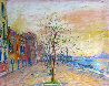 Sunrise Over Zattere 2001 32x39 - Italy - 6 Watchers Original Painting by Bruno Zupan - 0