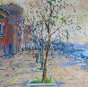 Sunrise Over Zattere 2001 32x39 - Italy - 6 Watchers Original Painting by Bruno Zupan - 2