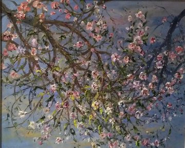 Almond Branches 31x36 Original Painting - Bruno Zupan Almond Branches 31x36 Original Painting - Bruno Zupan