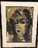 Untitled Portrait of a Woman 1976 32x24 Works on Paper (not prints) by Anatoly Zverev - 1