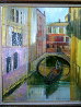 Venice Golden Dawn 28x24 - Italy Original Painting by Alex Zwarenstein - 1