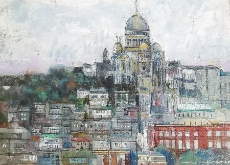A View of Montmartre 29x37 - Paris, France Original Painting - Alex Zwarenstein